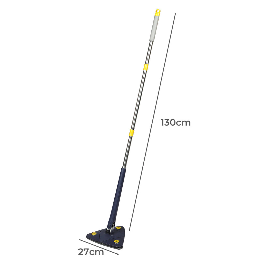 NNEIDS Cleanflo Cleaning Mop Dry Wet Triangle Blue-1
