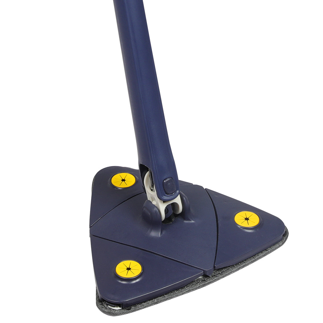 NNEIDS Cleanflo Cleaning Mop Dry Wet Triangle Blue-4