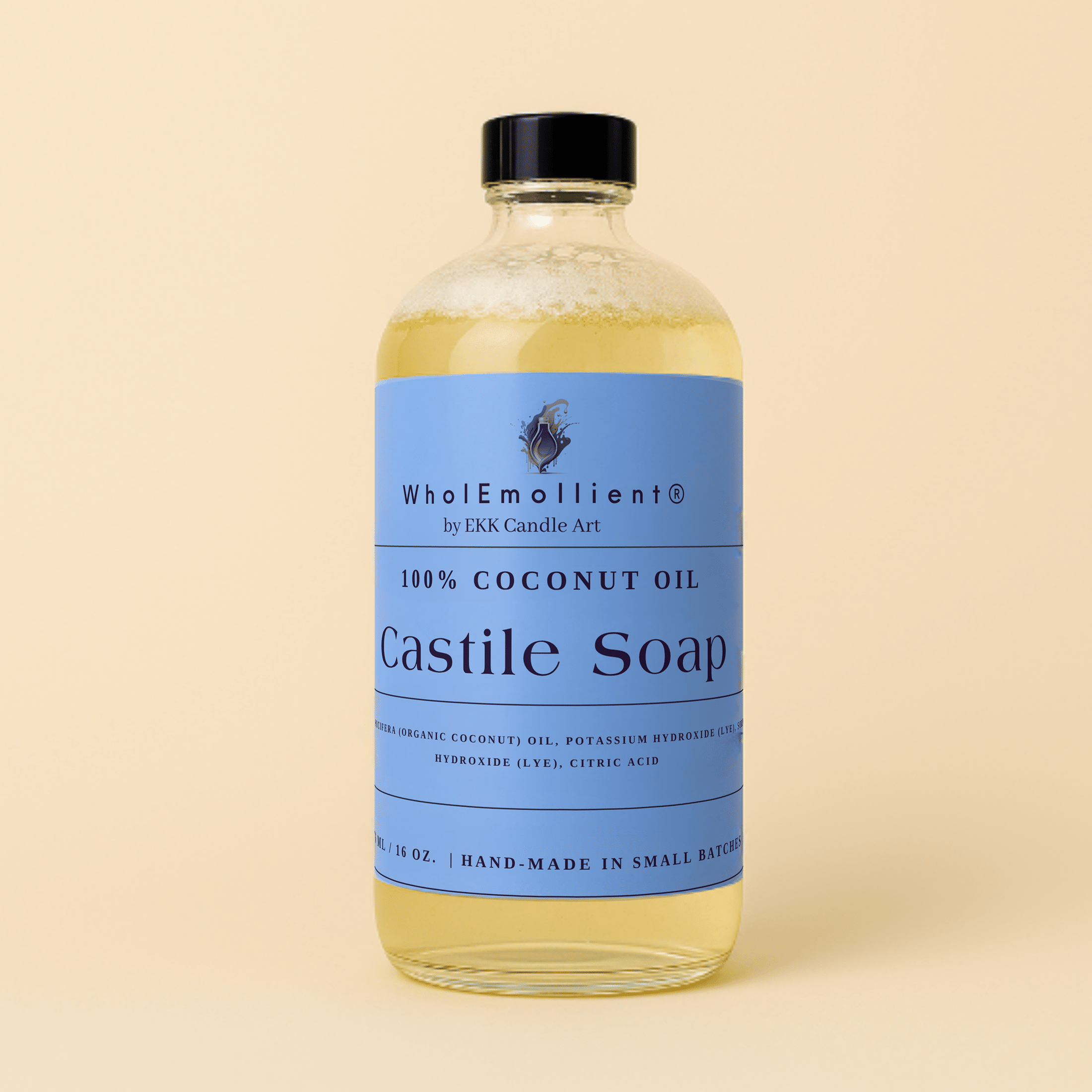 Pure Coconut Oil Castile Soap – All-Natural, Non-Toxic Cleaning Solution-0