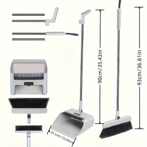3-in-1 Home Cleaning Kit Broom Dustpan Brush-1
